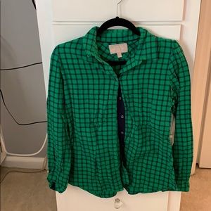 Banana Republic checkered long sleeve